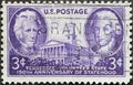 a postage stamp printed in the US showing the President Andrew Jackson, and Governor John Sevier. France ceded Ã¢â¬Å